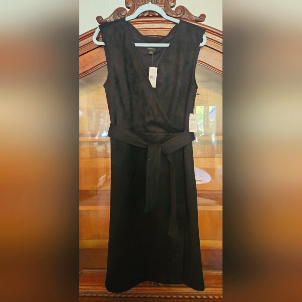 NWT Ann Taylor Faux Suede Dress 14